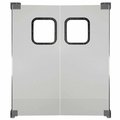 Chase Industries,. Chase Doors Light to Medium Duty Service Door Double Panel Gray 4' x 7' 4884NWD-MG